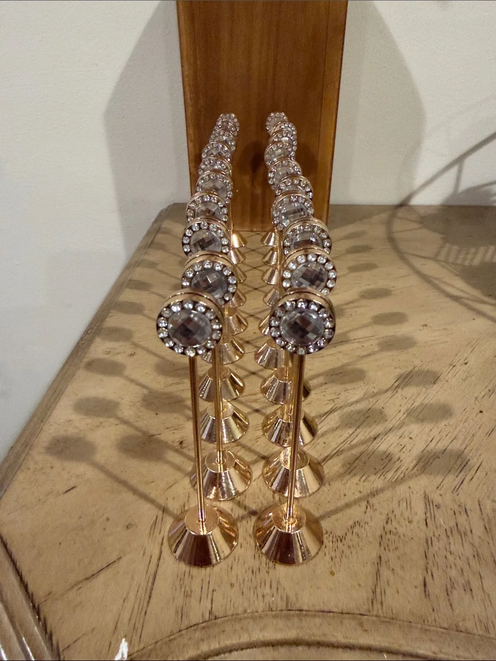 Gold and Rhinestones place card holders 20 pieces